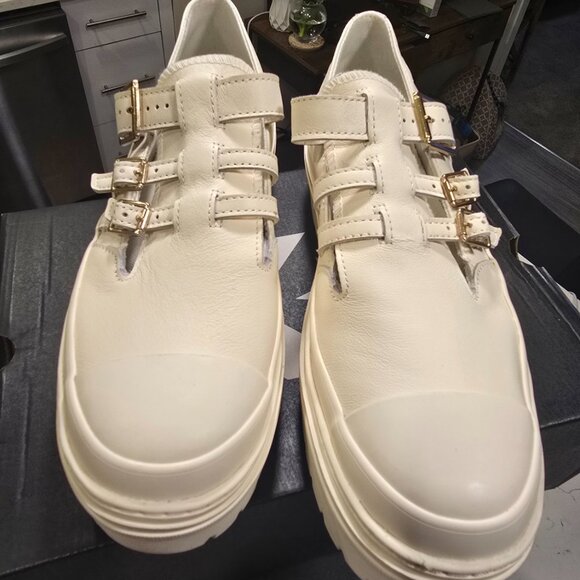 CONVERSE Chuck Taylor All Star Lugged Heel Mary Jane Platform Leather SZ 7.5 NEW - Picture 4 of 13